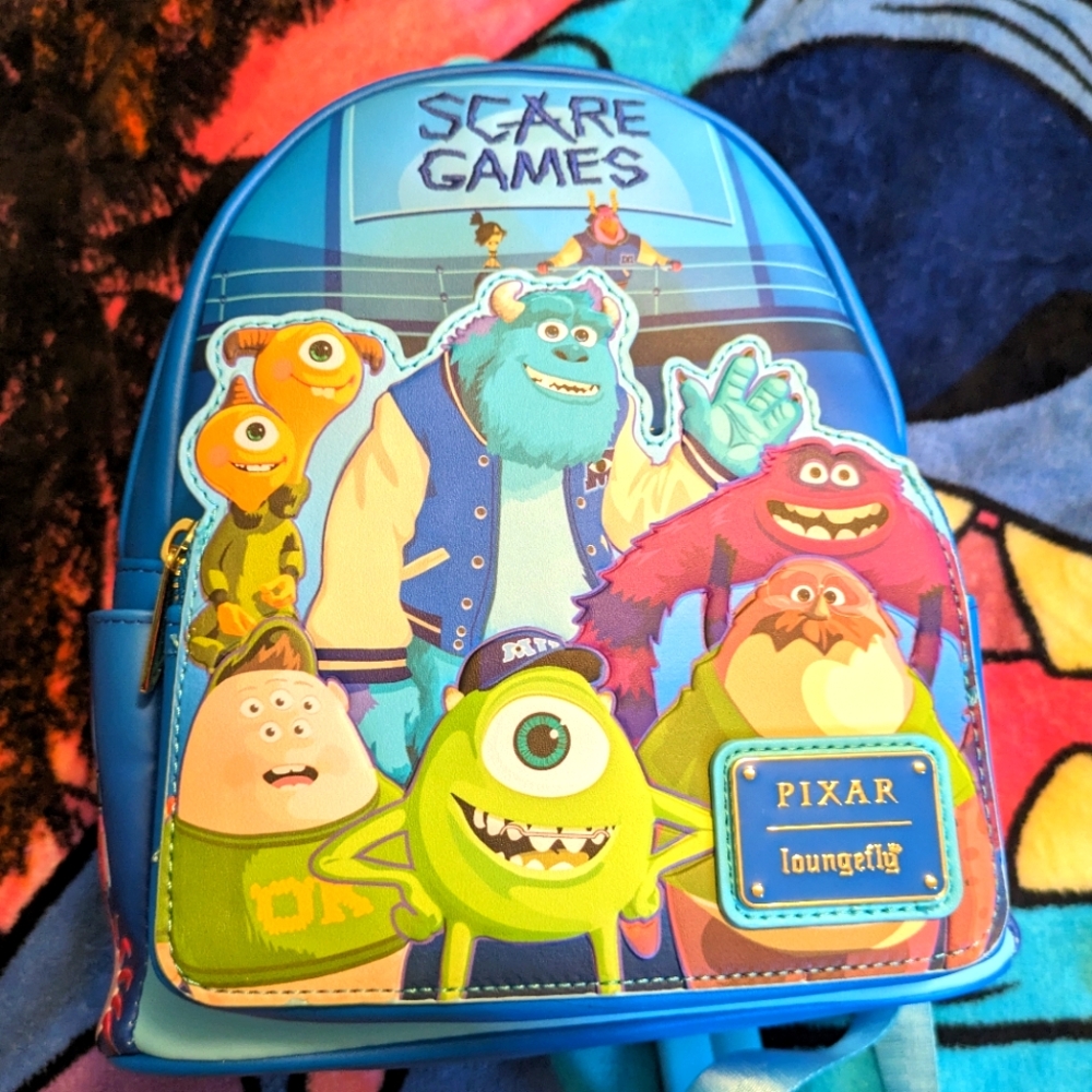 Loungefly Pixar Monsters University Scare Games Mini backpack